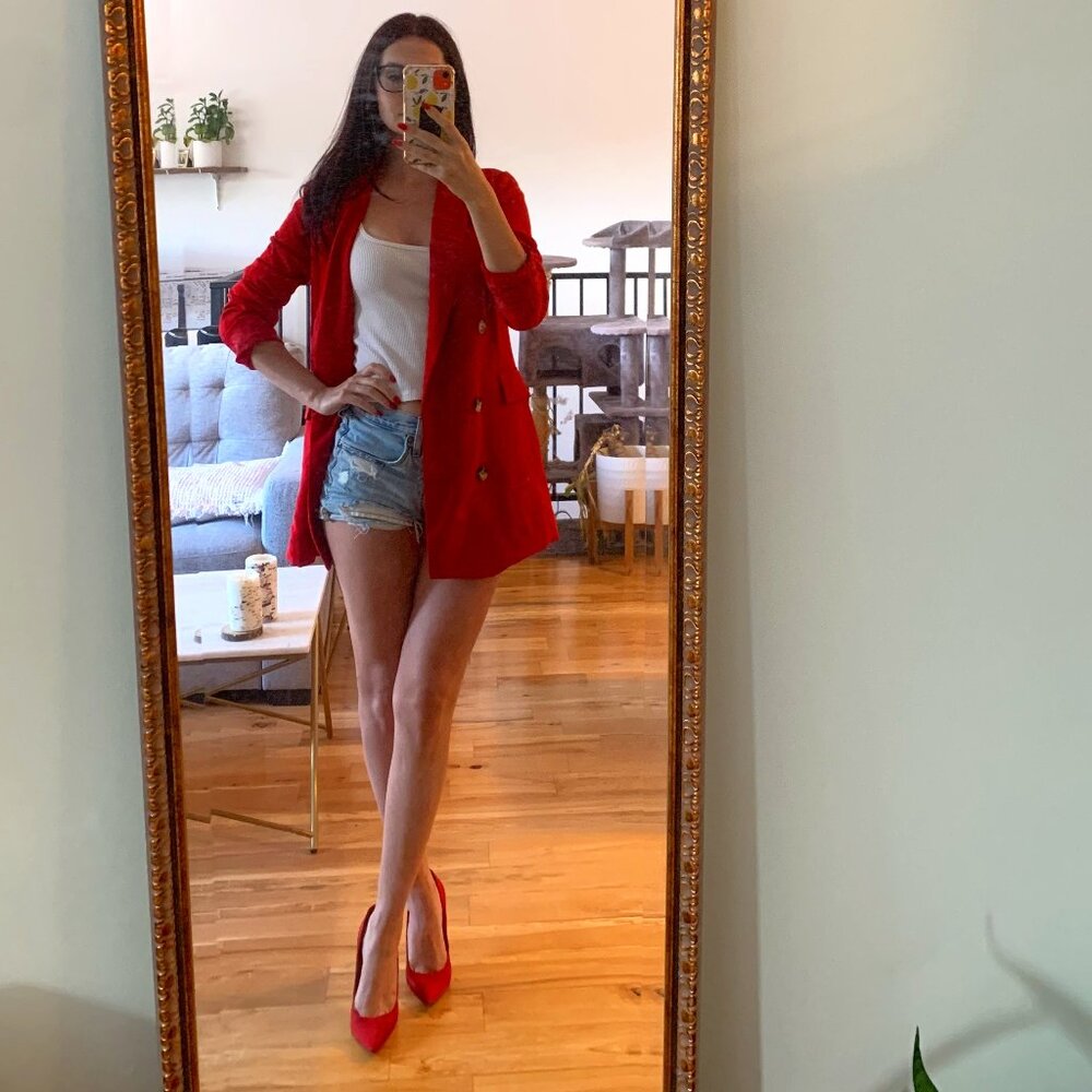 Beautiful red blazer from Dynamite